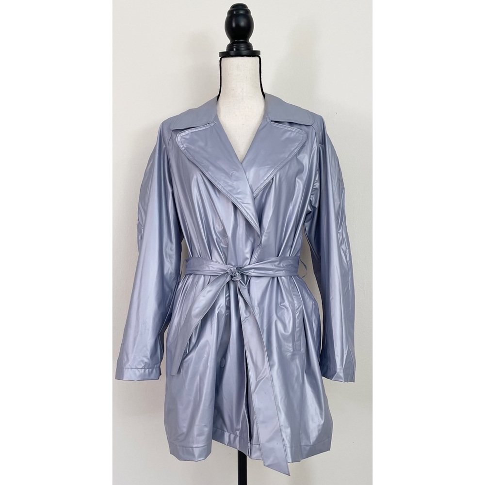 Vintage Y2K Vinyl Trench Coat